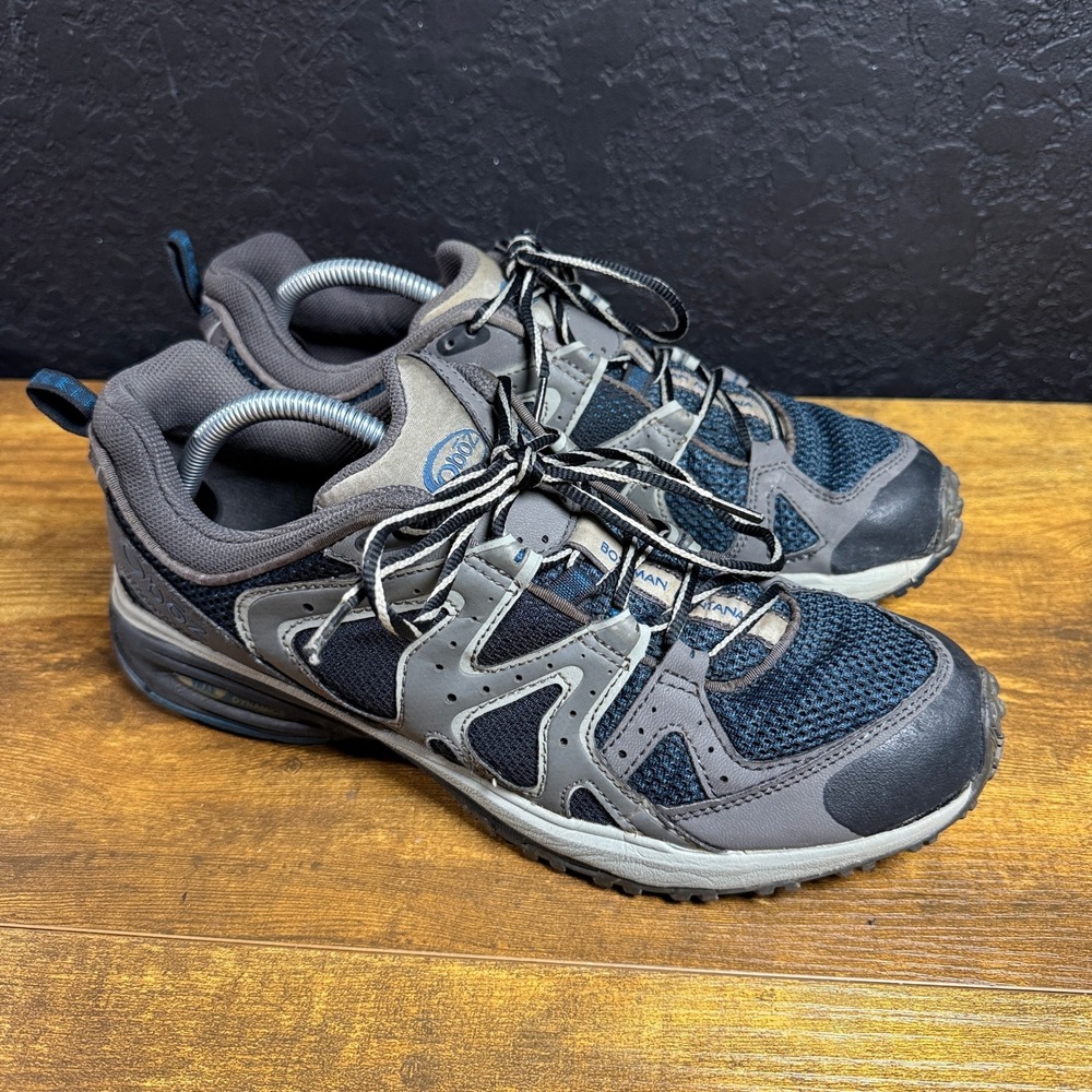 Oboz Flash Bozeman Montana Grey Blue Mesh Hiking Shoes Mens 10.5